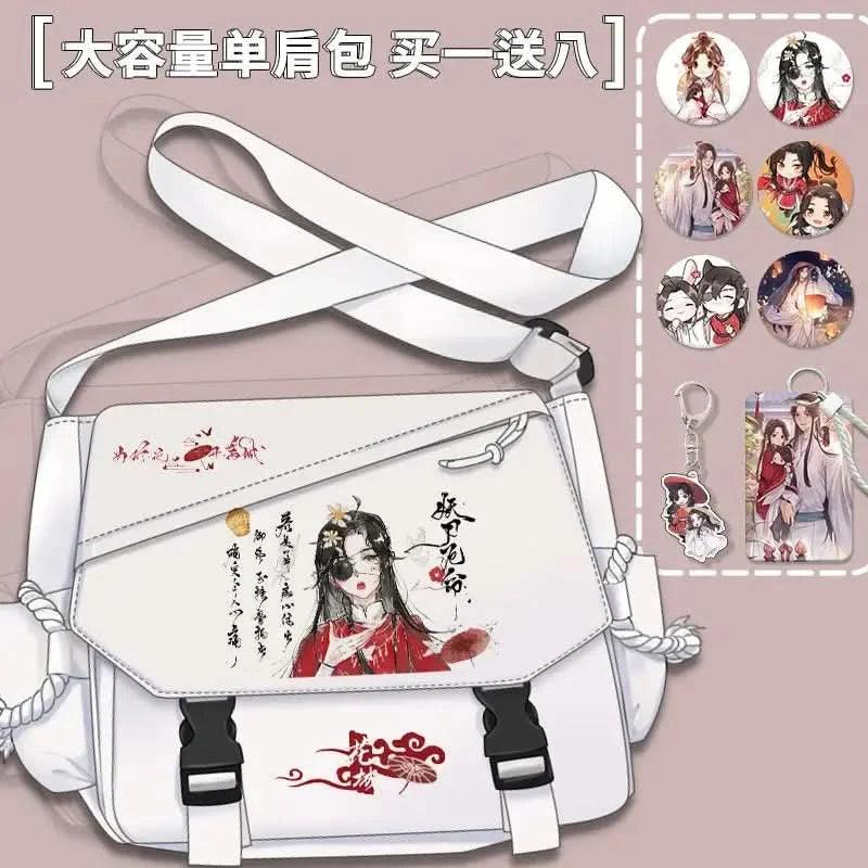 Bolsa de Cómic Anime Tian Guan Ci Fu - Cosplay de Hua Cheng y Xie Lian | Bolso Anime Costa Rica, Bolsa de Nylon de Alta Capacidad, Mensajero para Estudiantes, Regalo Tico Ofertas