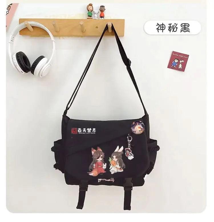 Bolsa de Cómic Anime Tian Guan Ci Fu - Cosplay de Hua Cheng y Xie Lian | Bolso Anime Costa Rica, Bolsa de Nylon de Alta Capacidad, Mensajero para Estudiantes, Regalo Tico Ofertas