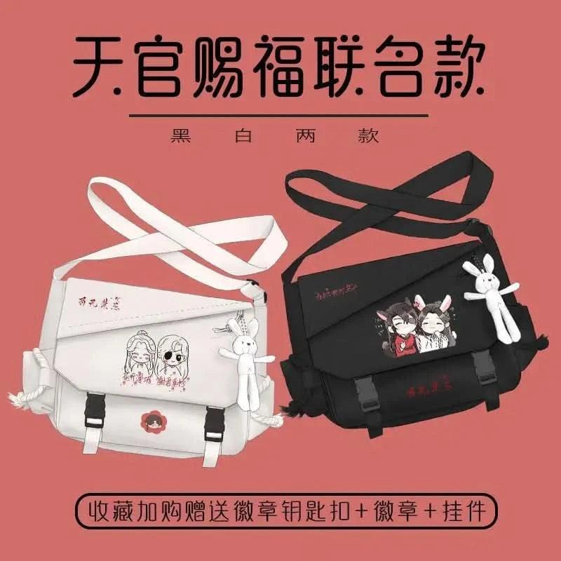 Bolsa de Cómic Anime Tian Guan Ci Fu - Cosplay de Hua Cheng y Xie Lian | Bolso Anime Costa Rica, Bolsa de Nylon de Alta Capacidad, Mensajero para Estudiantes, Regalo Tico Ofertas
