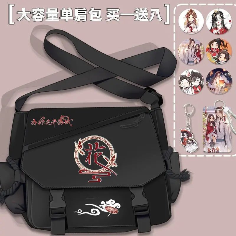 Bolsa de Cómic Anime Tian Guan Ci Fu - Cosplay de Hua Cheng y Xie Lian | Bolso Anime Costa Rica, Bolsa de Nylon de Alta Capacidad, Mensajero para Estudiantes, Regalo - Tico Ofertas