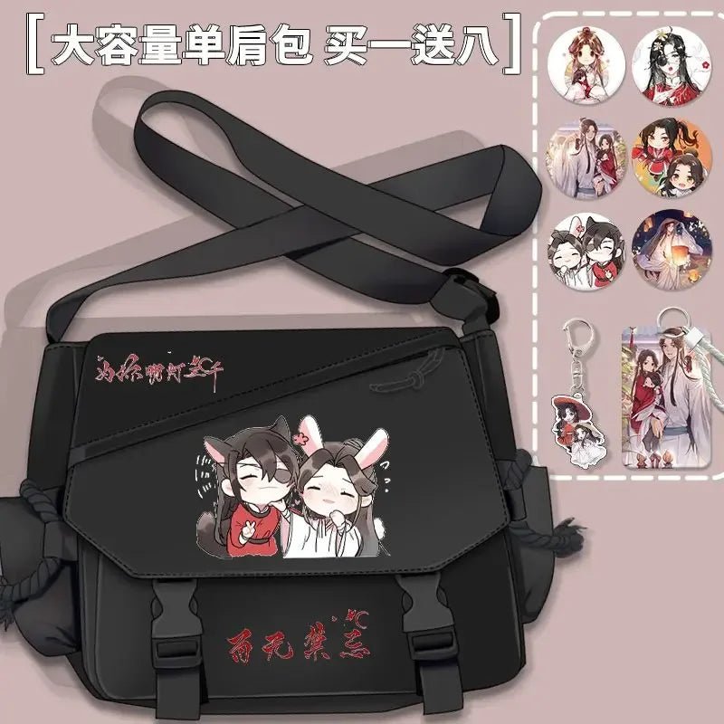 Bolsa de Cómic Anime Tian Guan Ci Fu - Cosplay de Hua Cheng y Xie Lian | Bolso Anime Costa Rica, Bolsa de Nylon de Alta Capacidad, Mensajero para Estudiantes, Regalo - Tico Ofertas