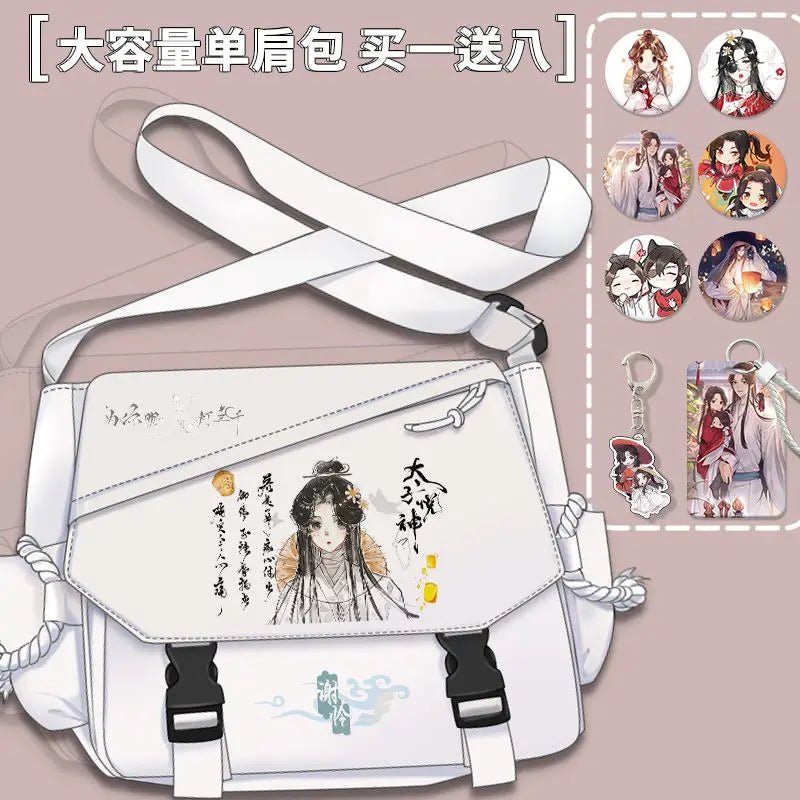 Bolsa de Cómic Anime Tian Guan Ci Fu - Cosplay de Hua Cheng y Xie Lian | Bolso Anime Costa Rica, Bolsa de Nylon de Alta Capacidad, Mensajero para Estudiantes, Regalo - Tico Ofertas