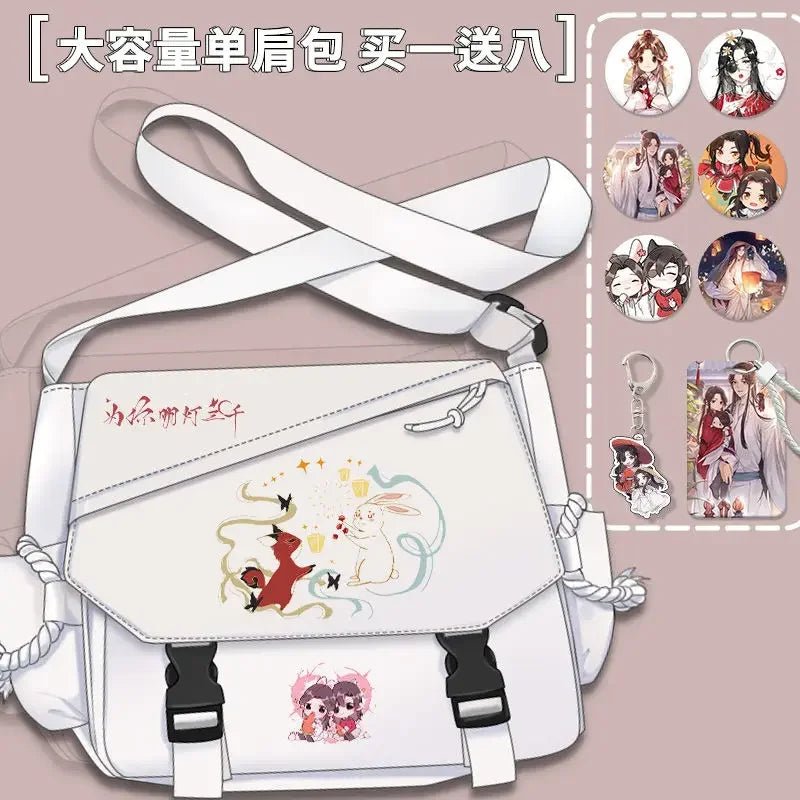 Bolsa de Cómic Anime Tian Guan Ci Fu - Cosplay de Hua Cheng y Xie Lian | Bolso Anime Costa Rica, Bolsa de Nylon de Alta Capacidad, Mensajero para Estudiantes, Regalo - Tico Ofertas