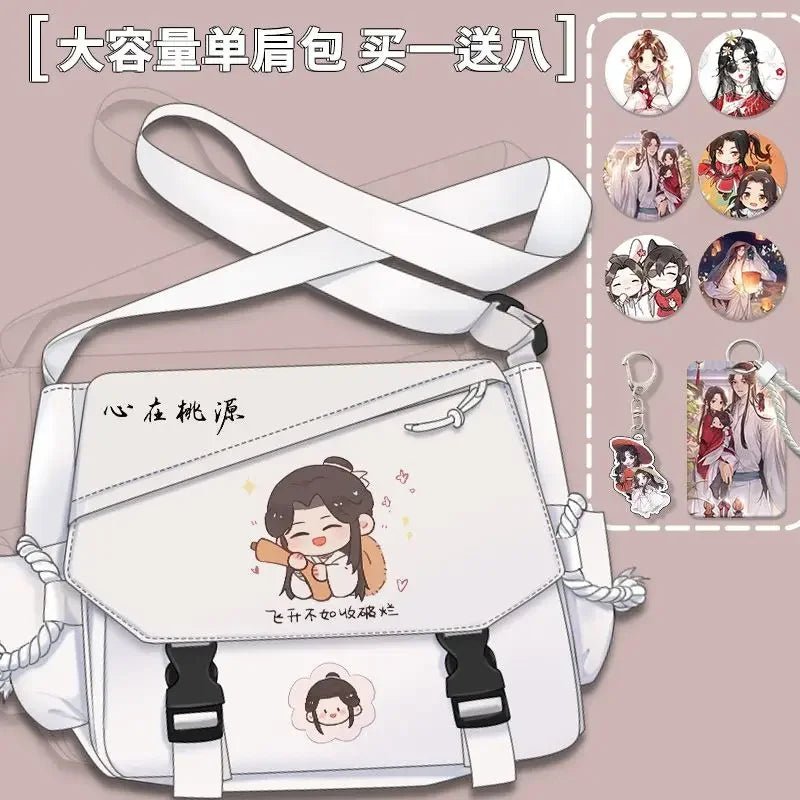 Bolsa de Cómic Anime Tian Guan Ci Fu - Cosplay de Hua Cheng y Xie Lian | Bolso Anime Costa Rica, Bolsa de Nylon de Alta Capacidad, Mensajero para Estudiantes, Regalo - Tico Ofertas