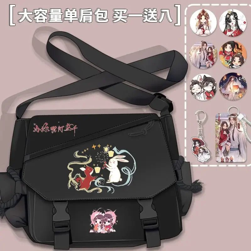 Bolsa de Cómic Anime Tian Guan Ci Fu - Cosplay de Hua Cheng y Xie Lian | Bolso Anime Costa Rica, Bolsa de Nylon de Alta Capacidad, Mensajero para Estudiantes, Regalo - Tico Ofertas