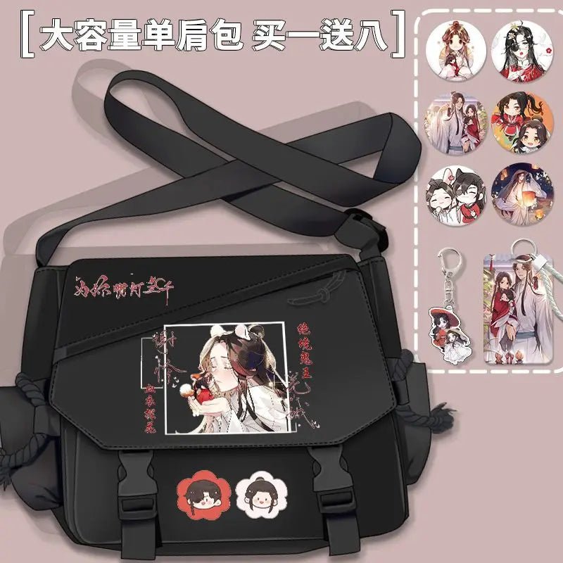 Bolsa de Cómic Anime Tian Guan Ci Fu - Cosplay de Hua Cheng y Xie Lian | Bolso Anime Costa Rica, Bolsa de Nylon de Alta Capacidad, Mensajero para Estudiantes, Regalo - Tico Ofertas