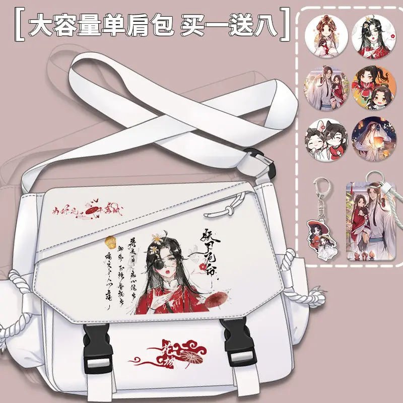 Bolsa de Cómic Anime Tian Guan Ci Fu - Cosplay de Hua Cheng y Xie Lian | Bolso Anime Costa Rica, Bolsa de Nylon de Alta Capacidad, Mensajero para Estudiantes, Regalo - Tico Ofertas