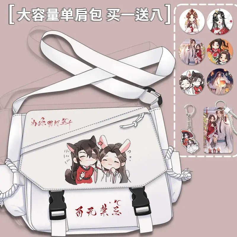 Bolsa de Cómic Anime Tian Guan Ci Fu - Cosplay de Hua Cheng y Xie Lian | Bolso Anime Costa Rica, Bolsa de Nylon de Alta Capacidad, Mensajero para Estudiantes, Regalo - Tico Ofertas