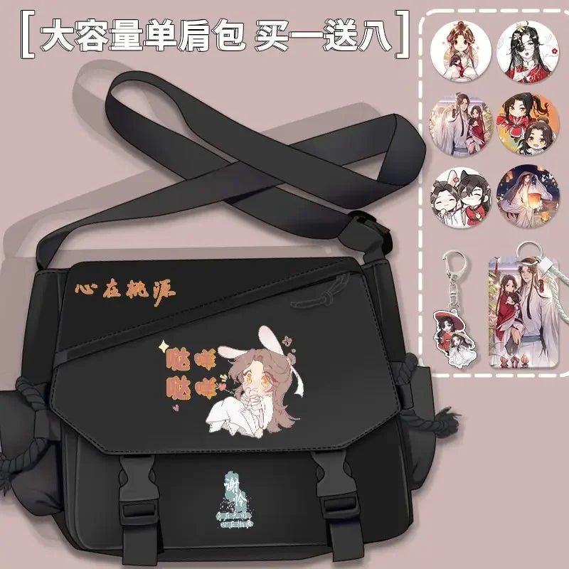 Bolsa de Cómic Anime Tian Guan Ci Fu - Cosplay de Hua Cheng y Xie Lian | Bolso Anime Costa Rica, Bolsa de Nylon de Alta Capacidad, Mensajero para Estudiantes, Regalo - Tico Ofertas