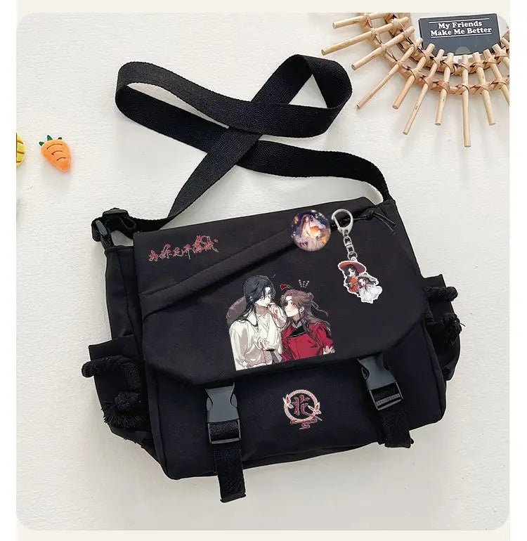 Bolsa de Cómic Anime Tian Guan Ci Fu - Cosplay de Hua Cheng y Xie Lian | Bolso Anime Costa Rica, Bolsa de Nylon de Alta Capacidad, Mensajero para Estudiantes, Regalo - Tico Ofertas