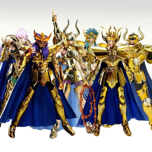 Caballeros del Zodiaco Metal Club/MC Model - Figuras de Acción Saint Seiya Myth Cloth EX: Saga de Géminis, Virgo, Aries Mu, Shura, Tauro y Camus | Costa Rica - Tico Ofertas