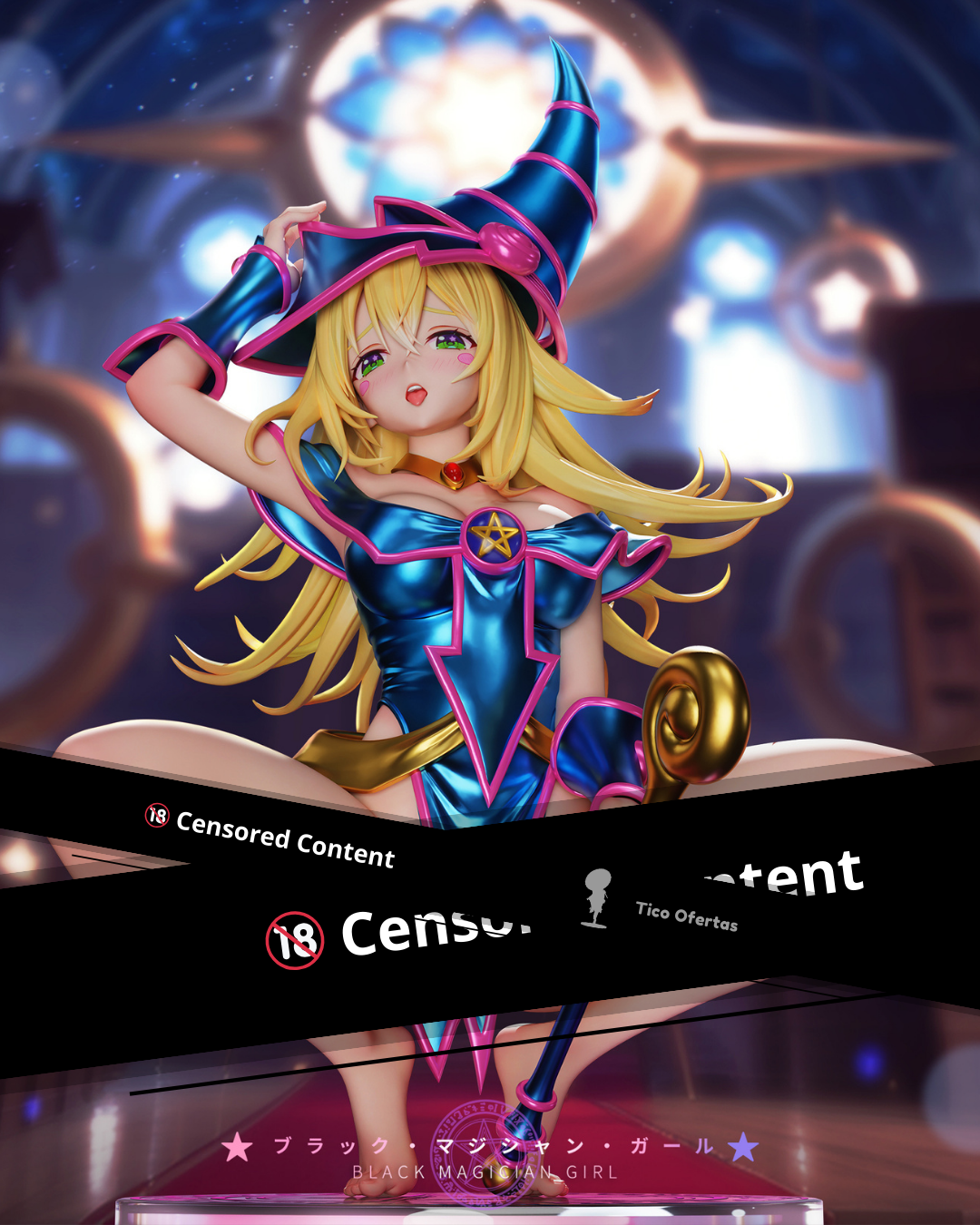 Black Estatuilla Yu-Gi-Oh! | Dark Magician Girl | Sll Studio | Tienda Anime | Tico Ofertas