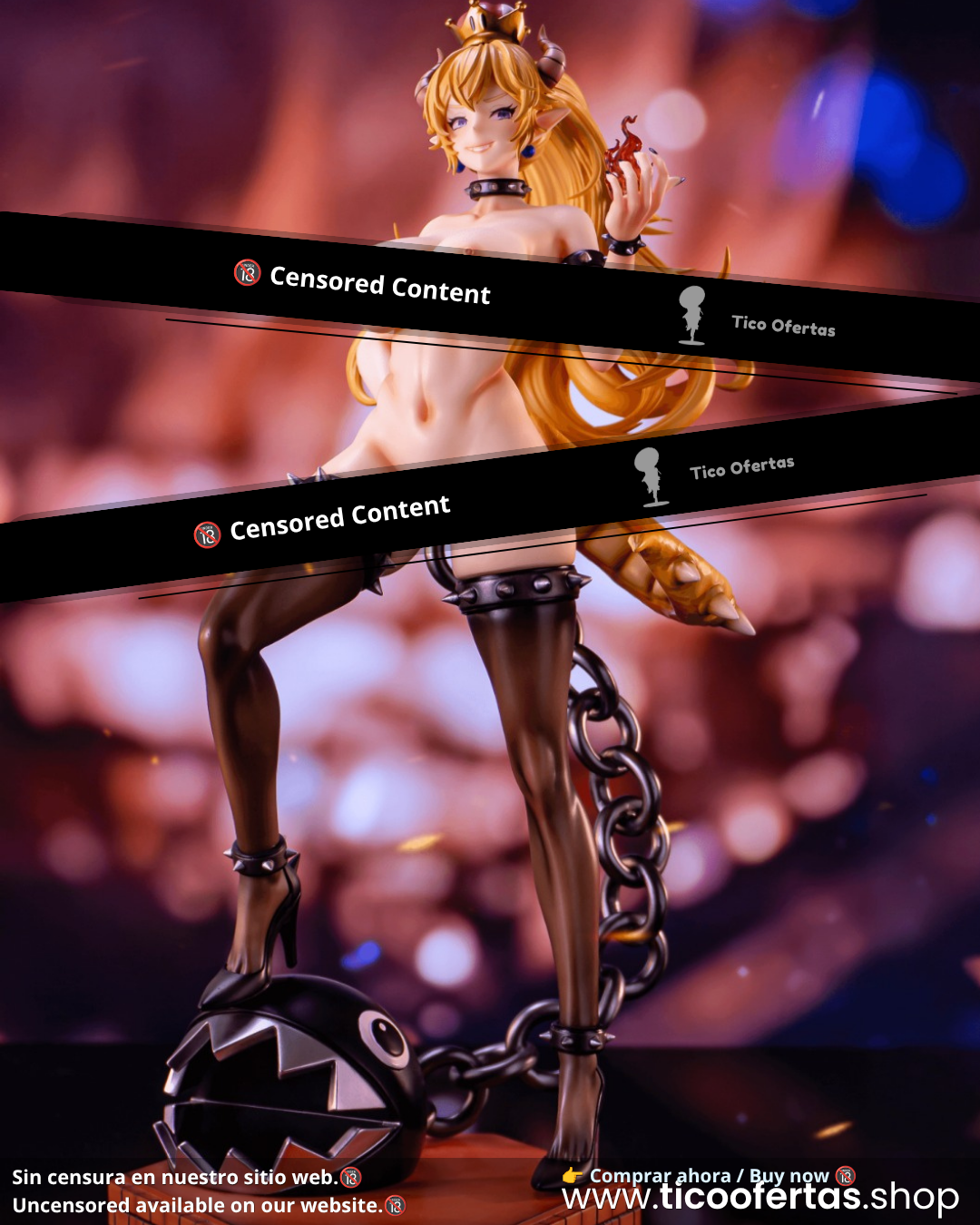 Estatuilla Super Mario | Bowsette 1/6 GK Statue | Yumi Figure Studio | Tienda Anime | Tico Ofertas
