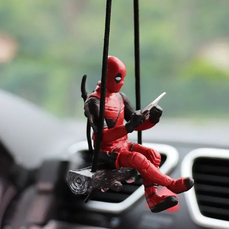 Colgante para Espejo Retrovisor de Deadpool - Accesorio Interior de Auto | Mini Figura de Acción para Decoración y Regalo en Costa Rica - Tico Ofertas