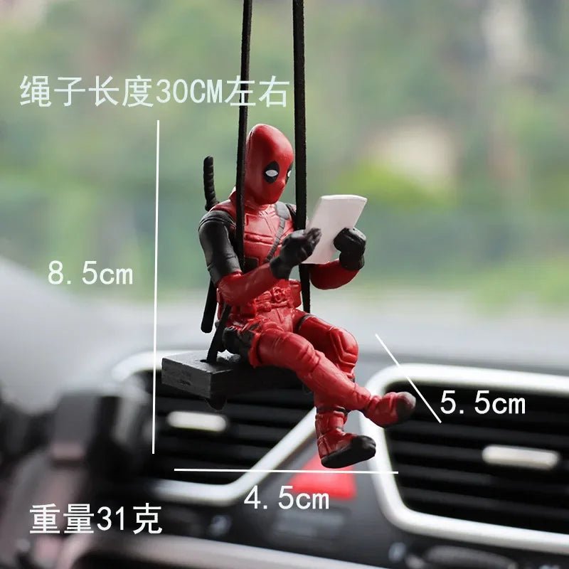 Colgante para Espejo Retrovisor de Deadpool - Accesorio Interior de Auto | Mini Figura de Acción para Decoración y Regalo en Costa Rica - Tico Ofertas