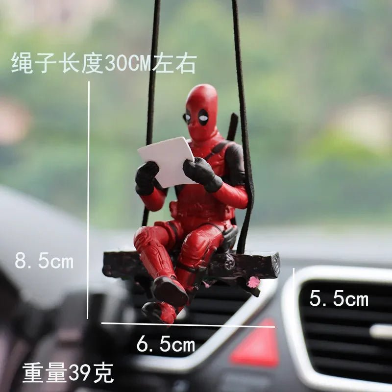 Colgante para Espejo Retrovisor de Deadpool - Accesorio Interior de Auto | Mini Figura de Acción para Decoración y Regalo en Costa Rica - Tico Ofertas