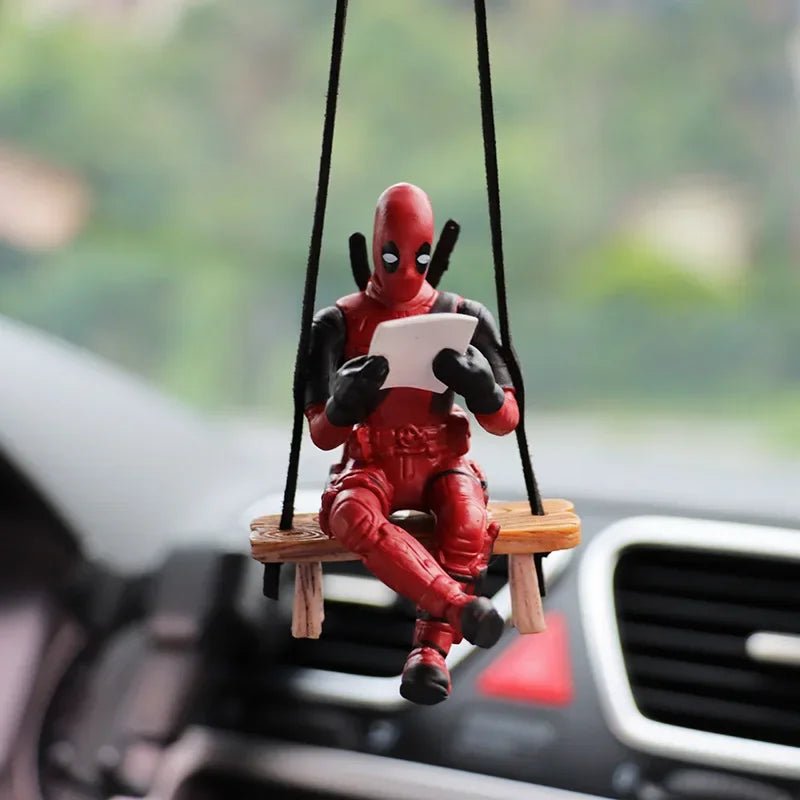 Colgante para Espejo Retrovisor de Deadpool - Accesorio Interior de Auto | Mini Figura de Acción para Decoración y Regalo en Costa Rica - Tico Ofertas