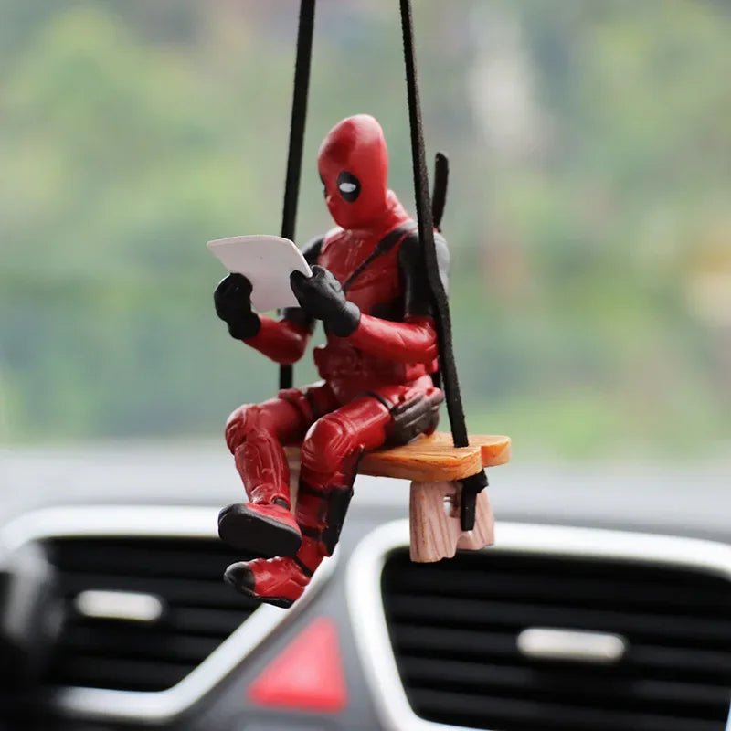 Colgante para Espejo Retrovisor de Deadpool - Accesorio Interior de Auto | Mini Figura de Acción para Decoración y Regalo en Costa Rica - Tico Ofertas