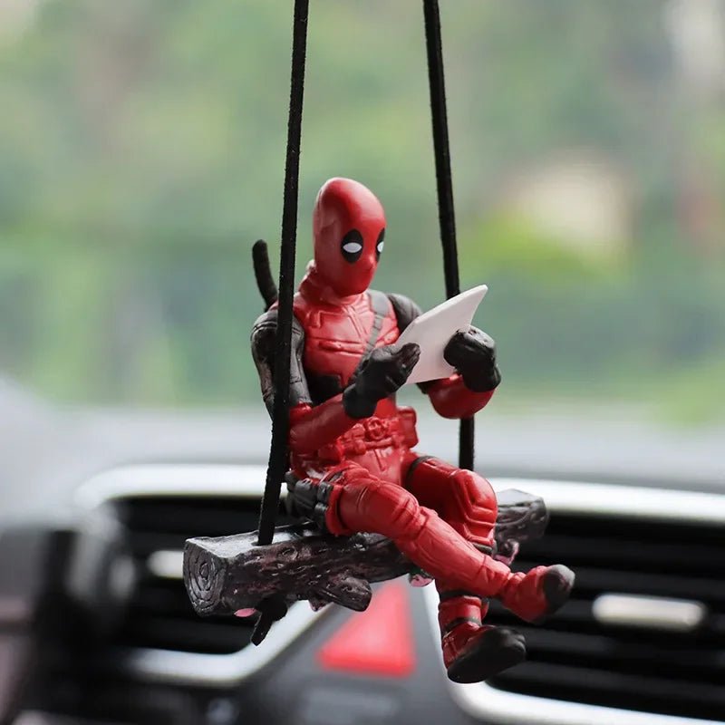 Colgante para Espejo Retrovisor de Deadpool - Accesorio Interior de Auto | Mini Figura de Acción para Decoración y Regalo en Costa Rica - Tico Ofertas