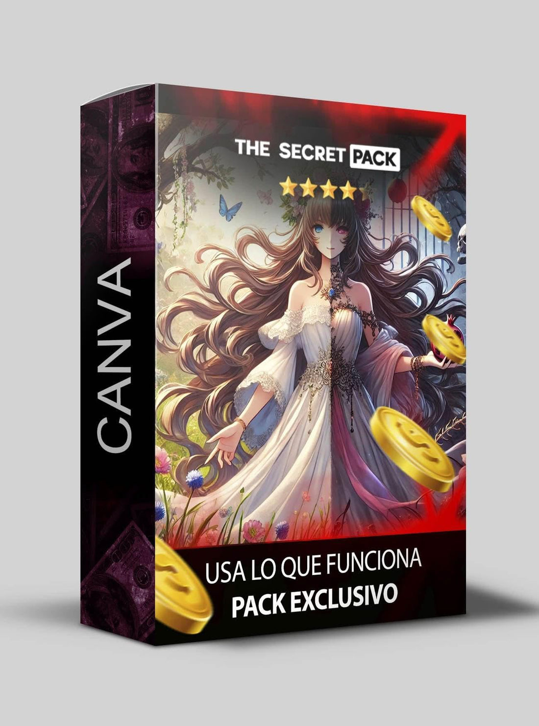 Crea Tu Negocio Anime con Plantillas Profesionales de Canva  - Pack Exclusivo para Tiendas Anime Tico Ofertas