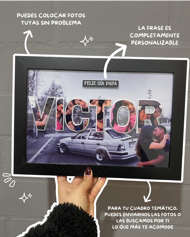 Cuadro 3D Personalizado con luces LED en Costa Rica | Regalo único Tico Ofertas