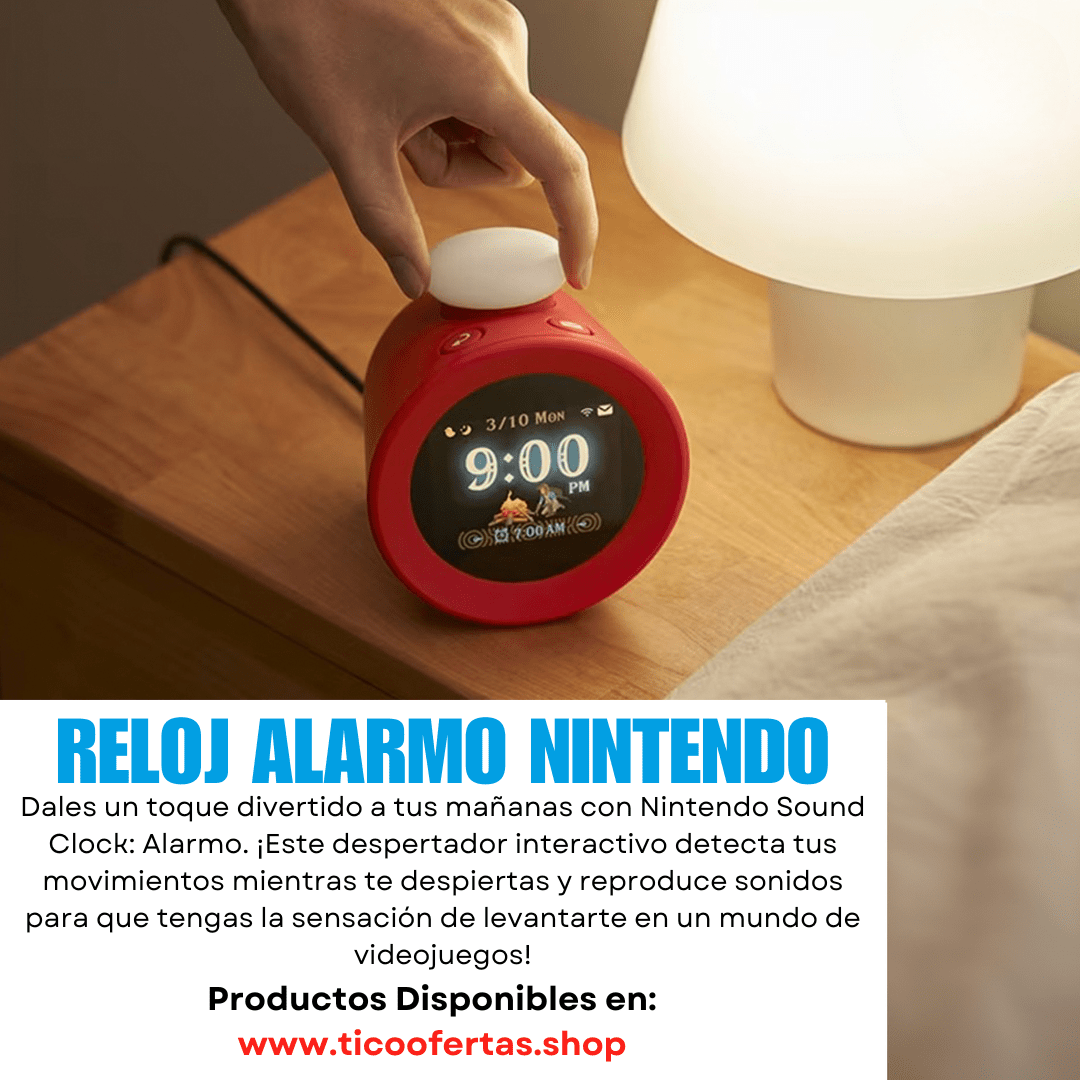 Despiértate al estilo Nintendo con el Nintendo Sound Clock: Alarmo ⏰ | Tienda Anime Costa Rica - | Tico ofertas - Tico Ofertas