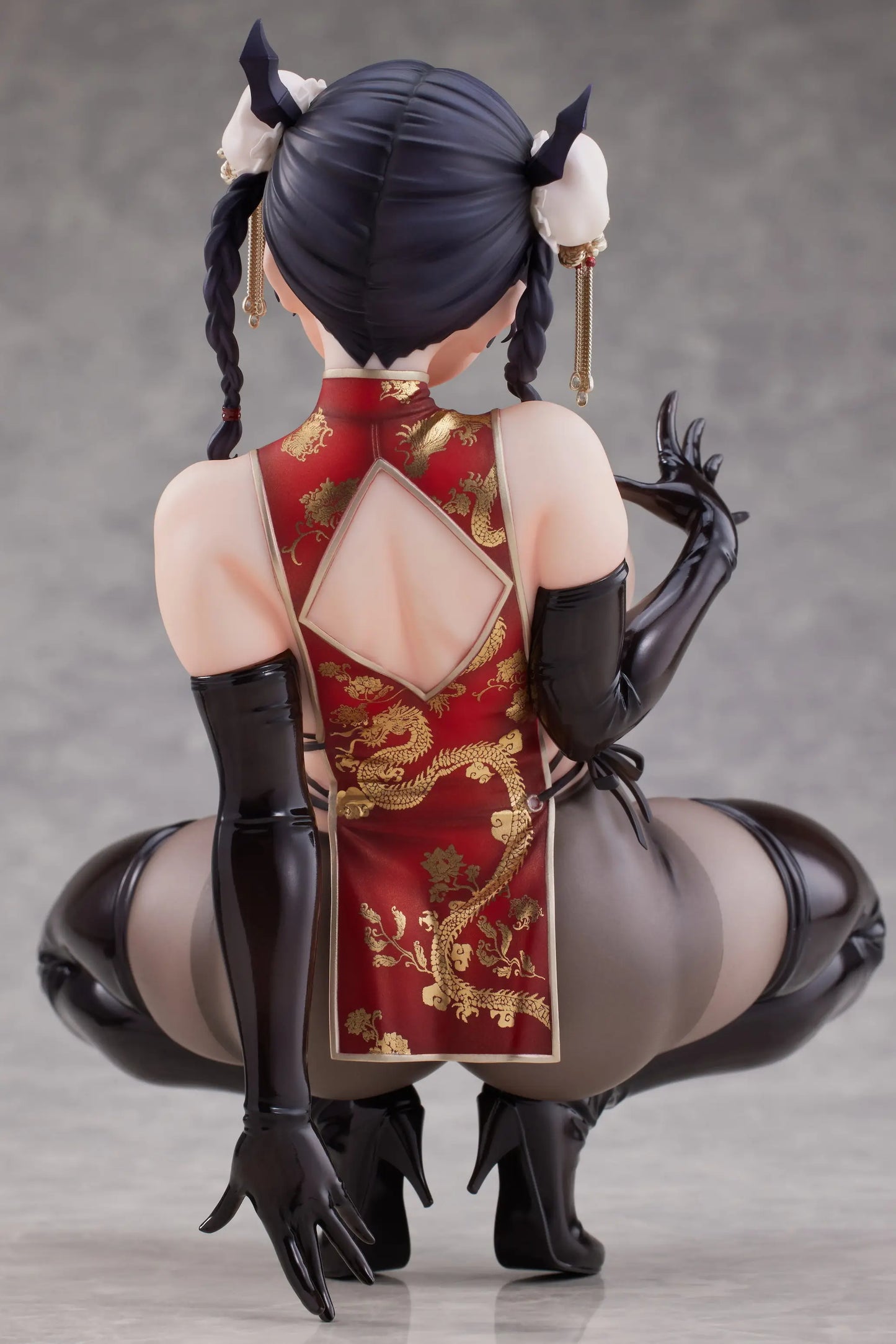 Light Slate Gray Estatuilla Dragon Chinese Dress | Sugata no Ane no Tomodachi | Ilustración Daiki Kase | 1/6 Scale | DIGIGIRL | Tico Ofertas