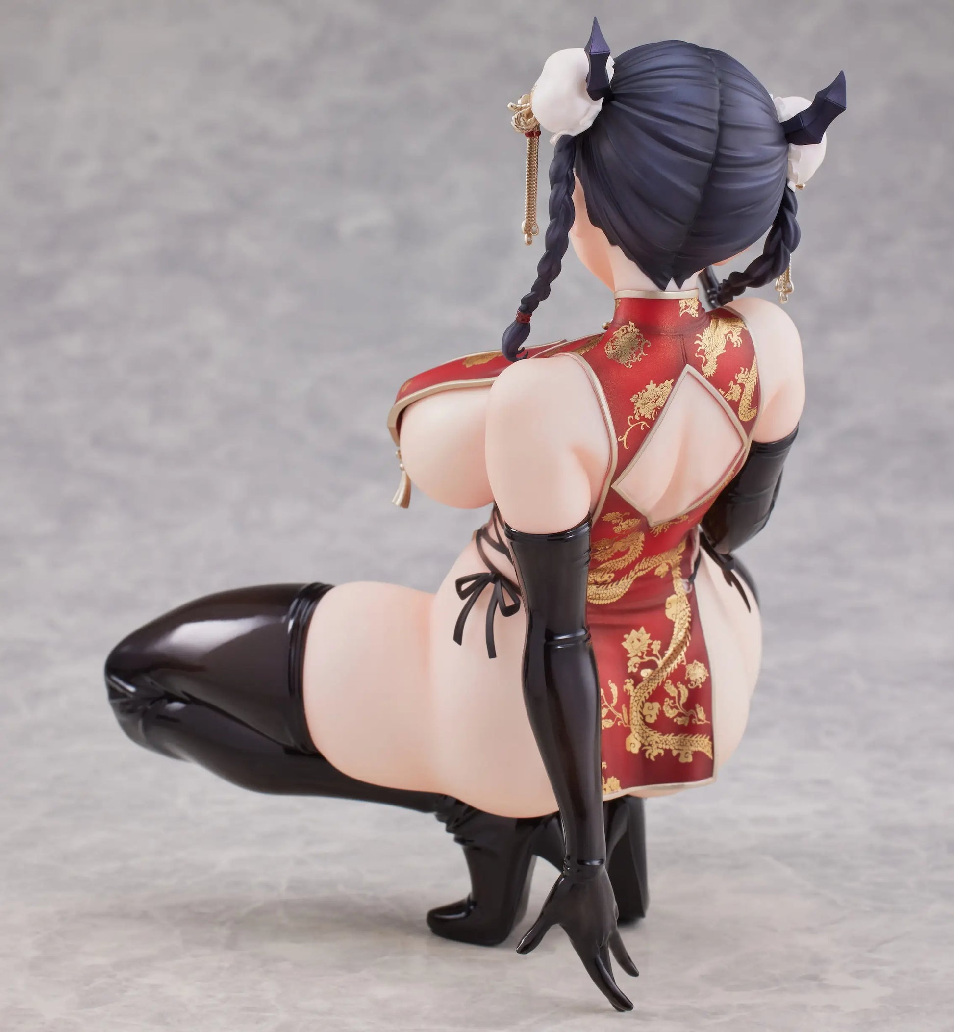 Gray Estatuilla Dragon Chinese Dress | Sugata no Ane no Tomodachi | Ilustración Daiki Kase | 1/6 Scale | DIGIGIRL | Tico Ofertas