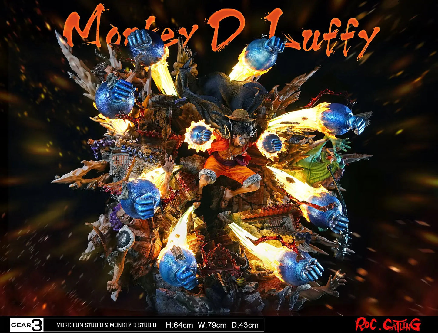 Figura One Piece | Monkey D. Luffy (GEAR3) | More Fun Studio X Monkey D. Studio | Tienda Online Anime Costa Rica | Tico Ofertas