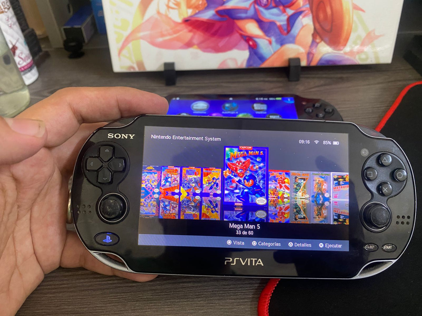 Dark Slate Gray PS Vita FAT (PCH-1000) Modificada | +1.000 Juegos (SNES, NES, PS1, PS2, PS3, Sega, Neo·Geo) – Lista para Jugar Costa Rica | Tico ofertas