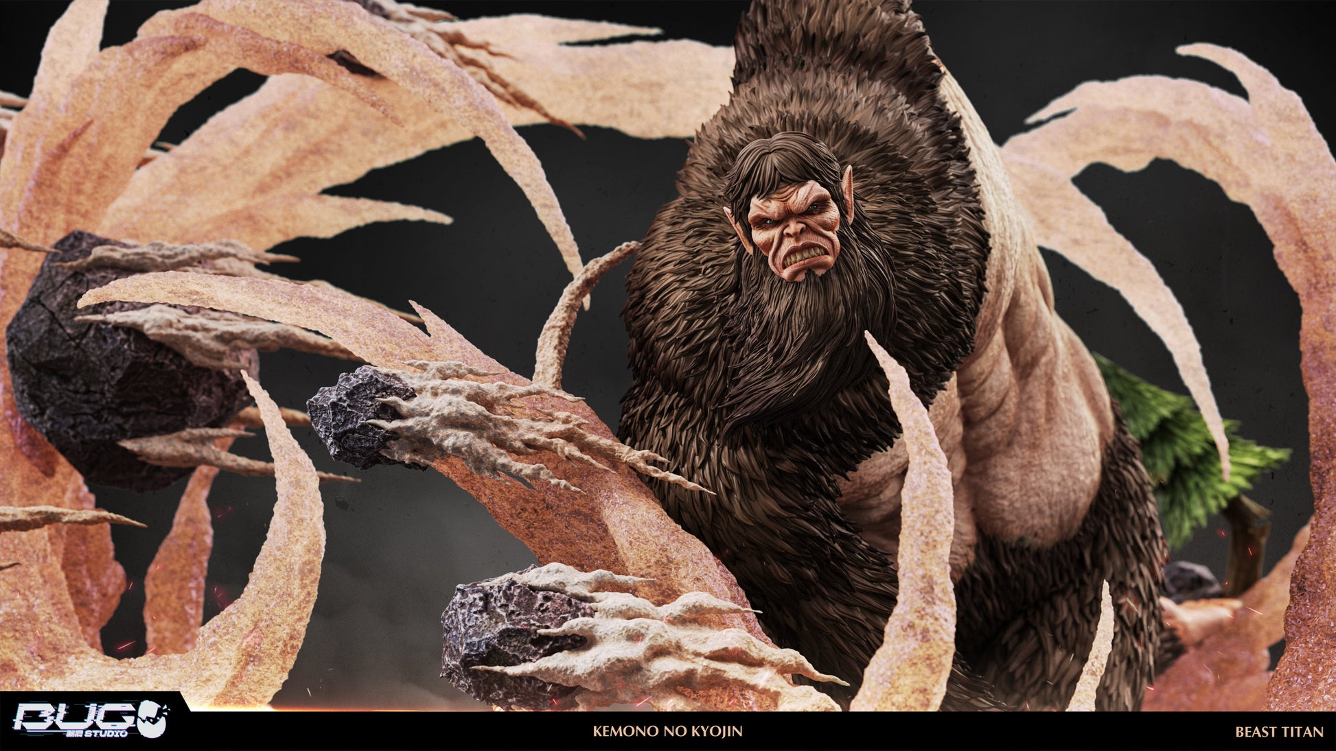 Estatuilla Attack On Titan | Beast Titan (Zeke) | Bug Studio | Tienda Anime | Tico Ofertas Bug Studio