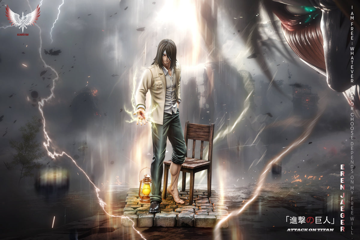 Estatuilla  Attack on Titan | Eren Jaeger | Saoirse Studio | Tienda Anime | Tico Ofertas Saoirse Studio