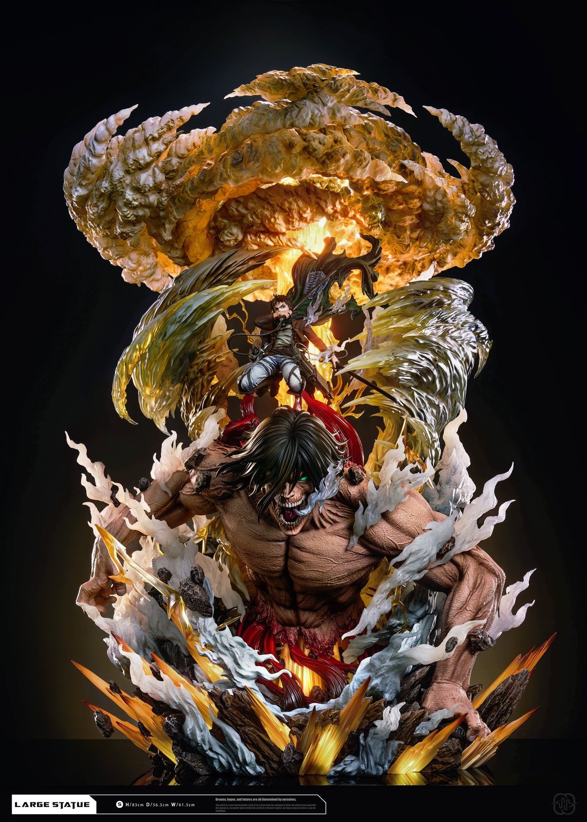 Estatuilla Attack on Titan | Eren Jaeger (Teenager) | Hertz Studio | Tienda Anime | Tico Ofertas Hertz Studio
