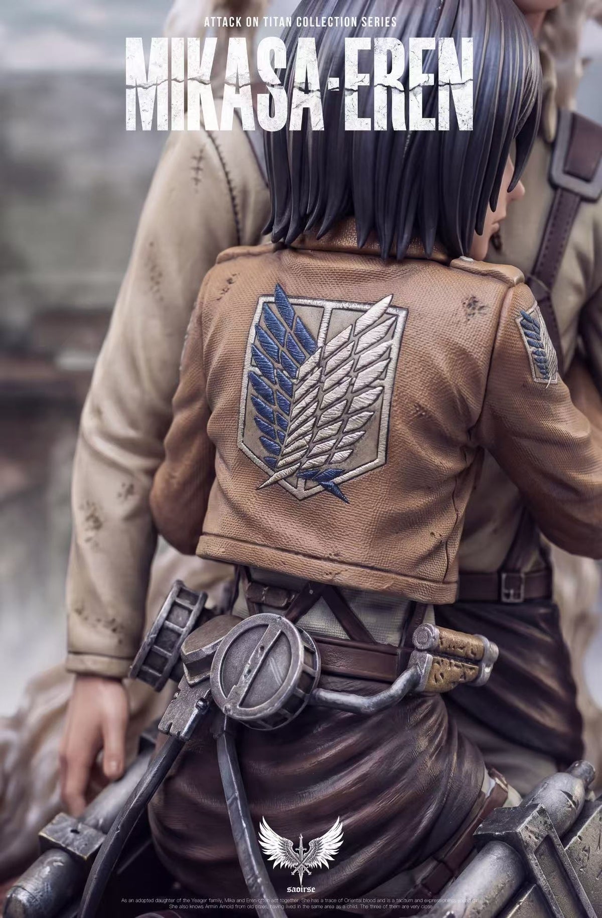 Estatuilla Attack on Titan | Eren Jaeger x Mikasa Ackerman 1/6 GK Statue | Saoirse Studio | Tienda Anime | Tico Ofertas Saoirse Studio