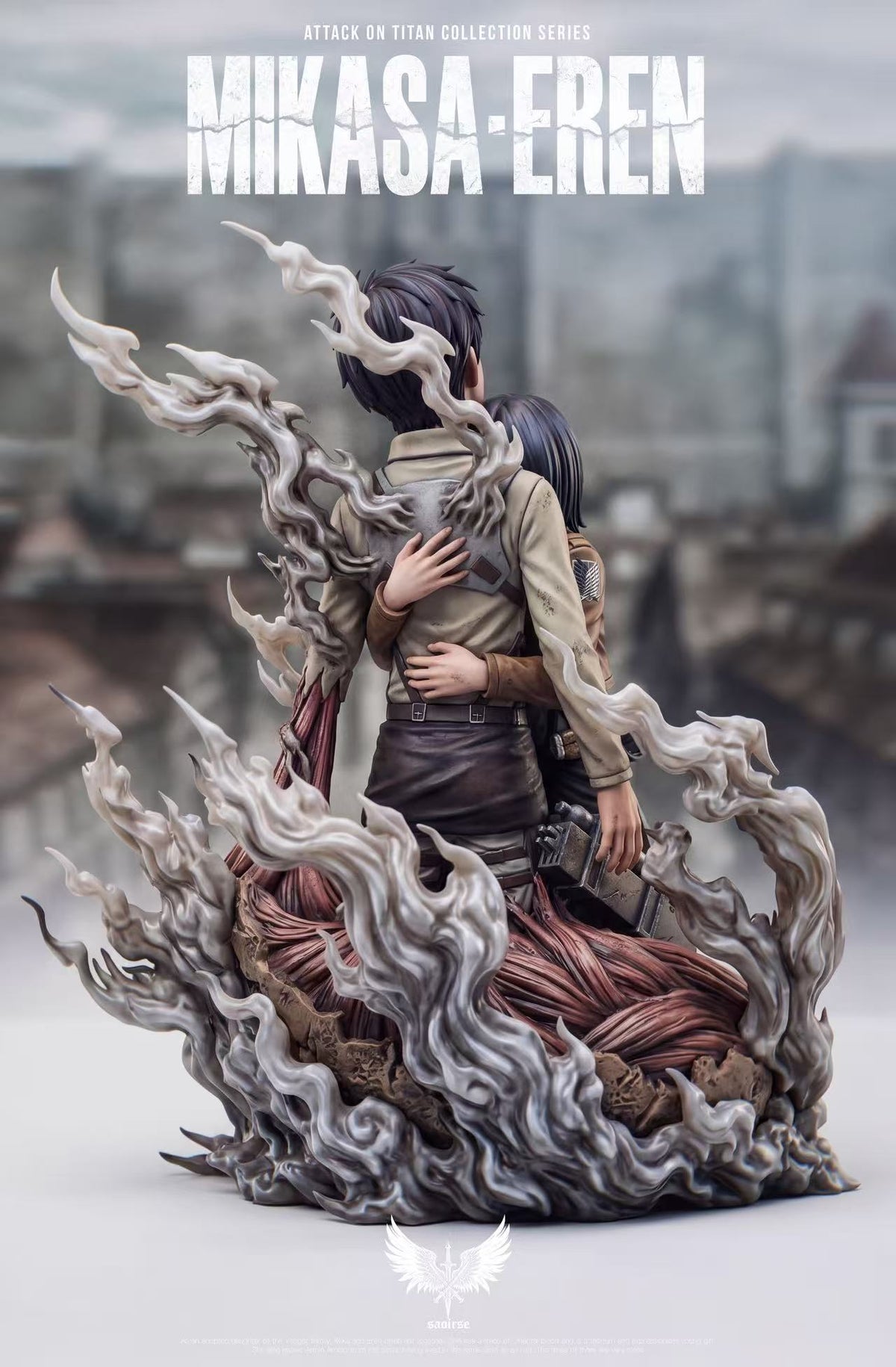 Estatuilla Attack on Titan | Eren Jaeger x Mikasa Ackerman 1/6 GK Statue | Saoirse Studio | Tienda Anime | Tico Ofertas Saoirse Studio