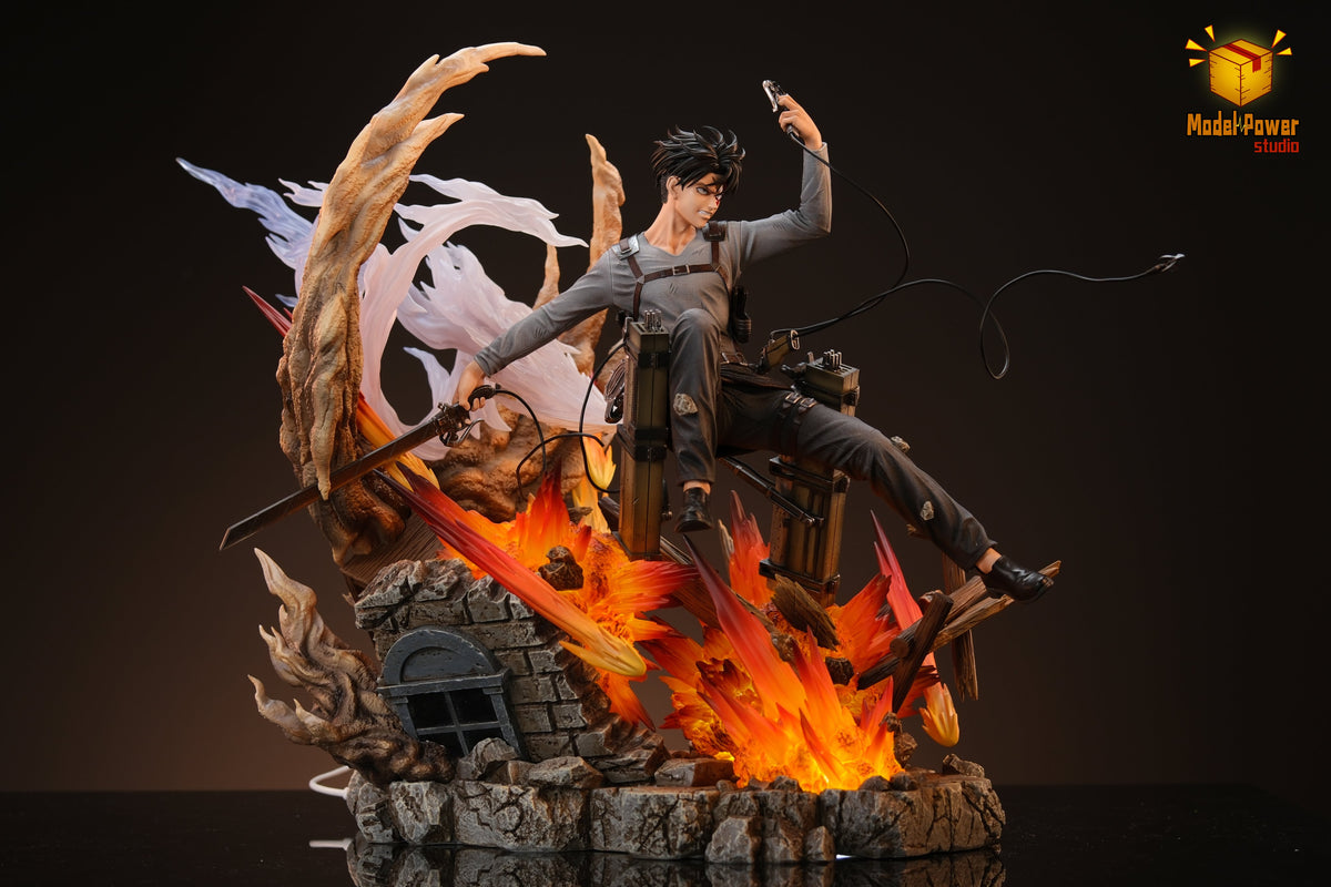 Estatuilla Attack on Titan | Levi Ackerman | tienda anime | Tico Ofertas Model Power Studio