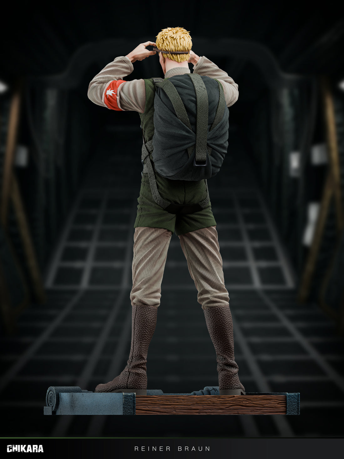 Estatuilla Attack on Titan | Reiner Braun (Parachute Ver.) | CHIKARA Studio | Tienda Anime | Tico Ofertas