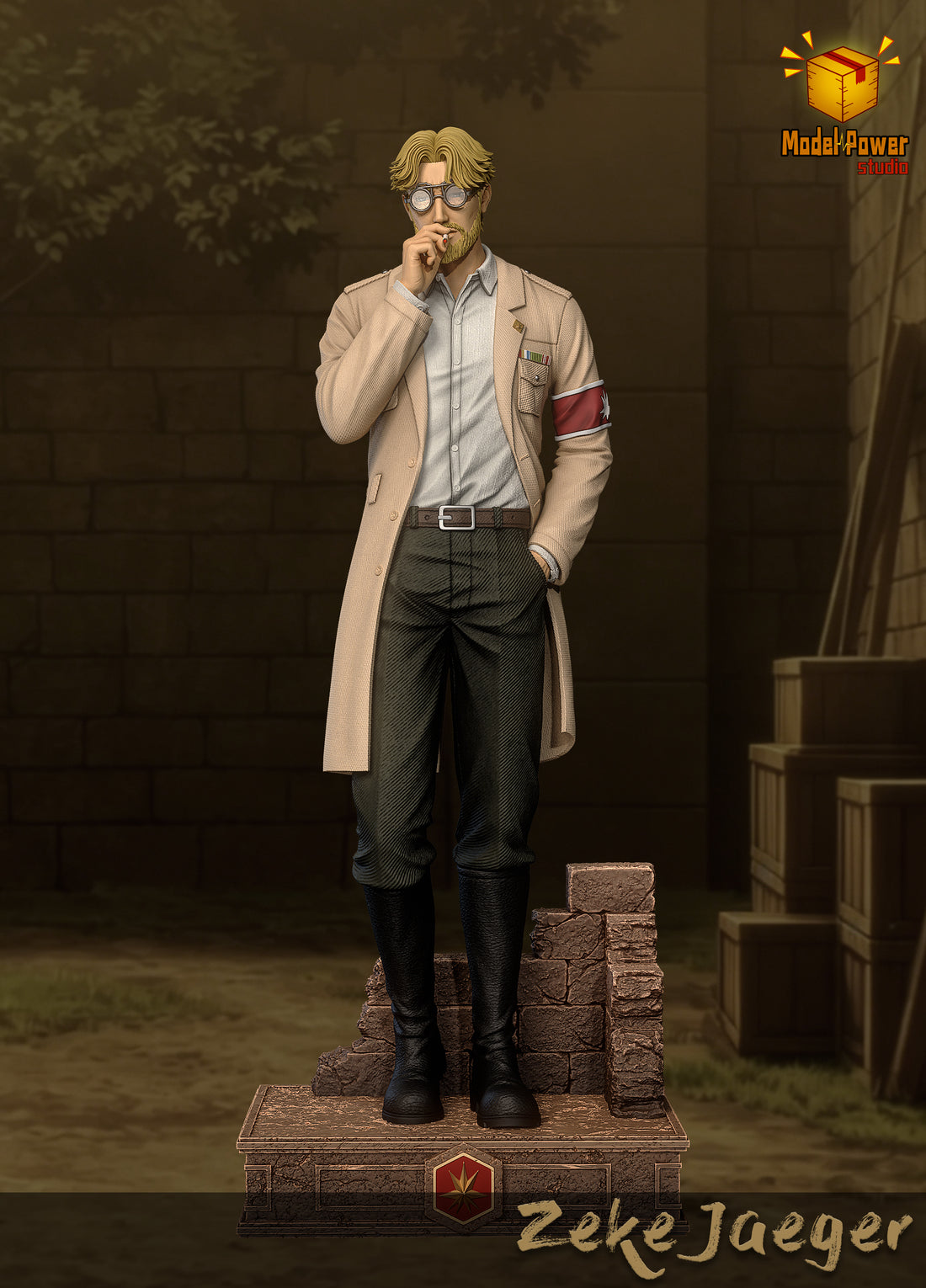 Estatuilla Attack on Titan | Zeke Jaeger Honor Marley Person | Model Power Studio | Tienda Anime Costa Rica | Tico Ofertas