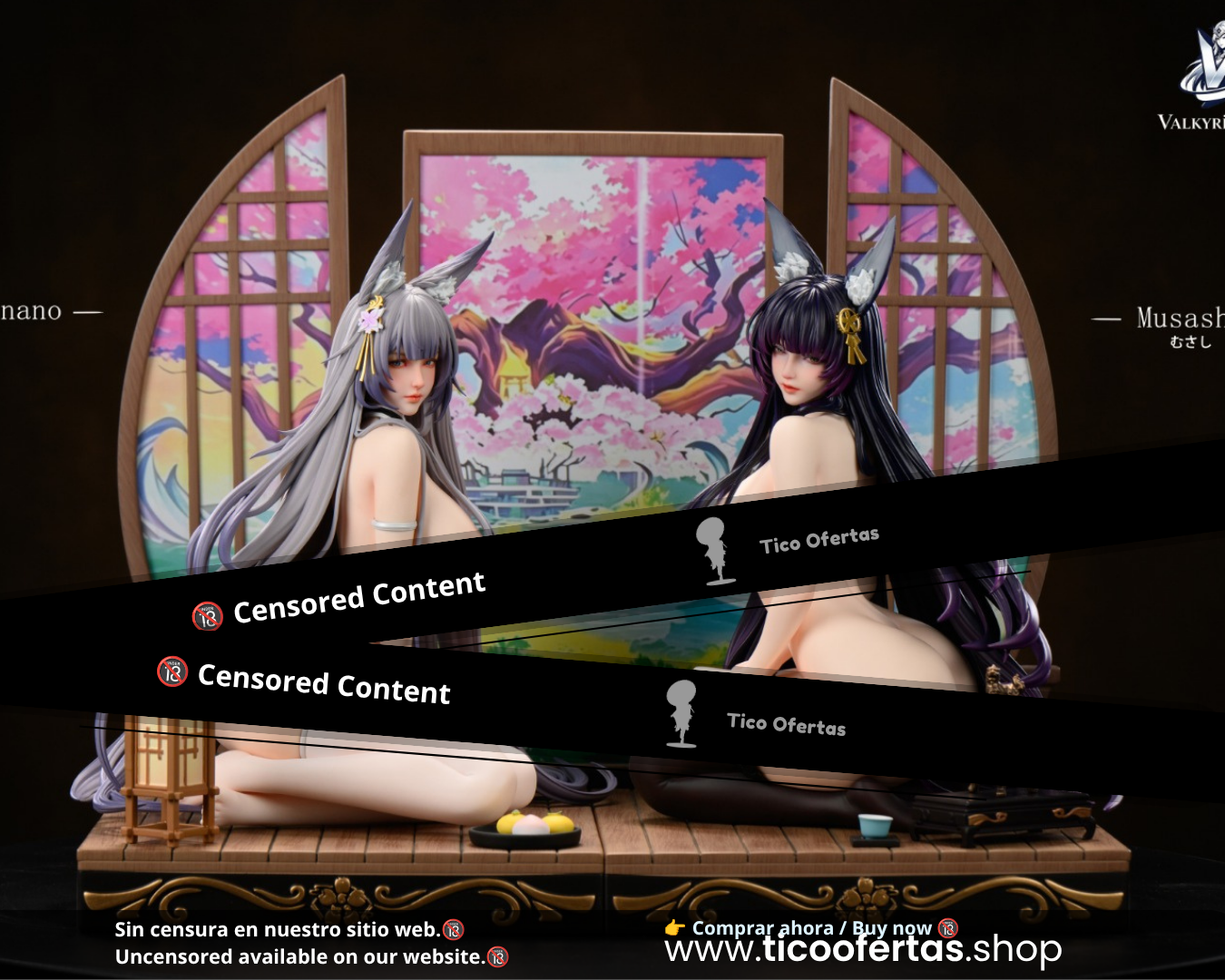 Estatuilla Azur Lane | Musashi x Shinano 1/4 GK Statue | Valkyrie Studio | Tienda Anime | Tico Ofertas Valkyrie Studio