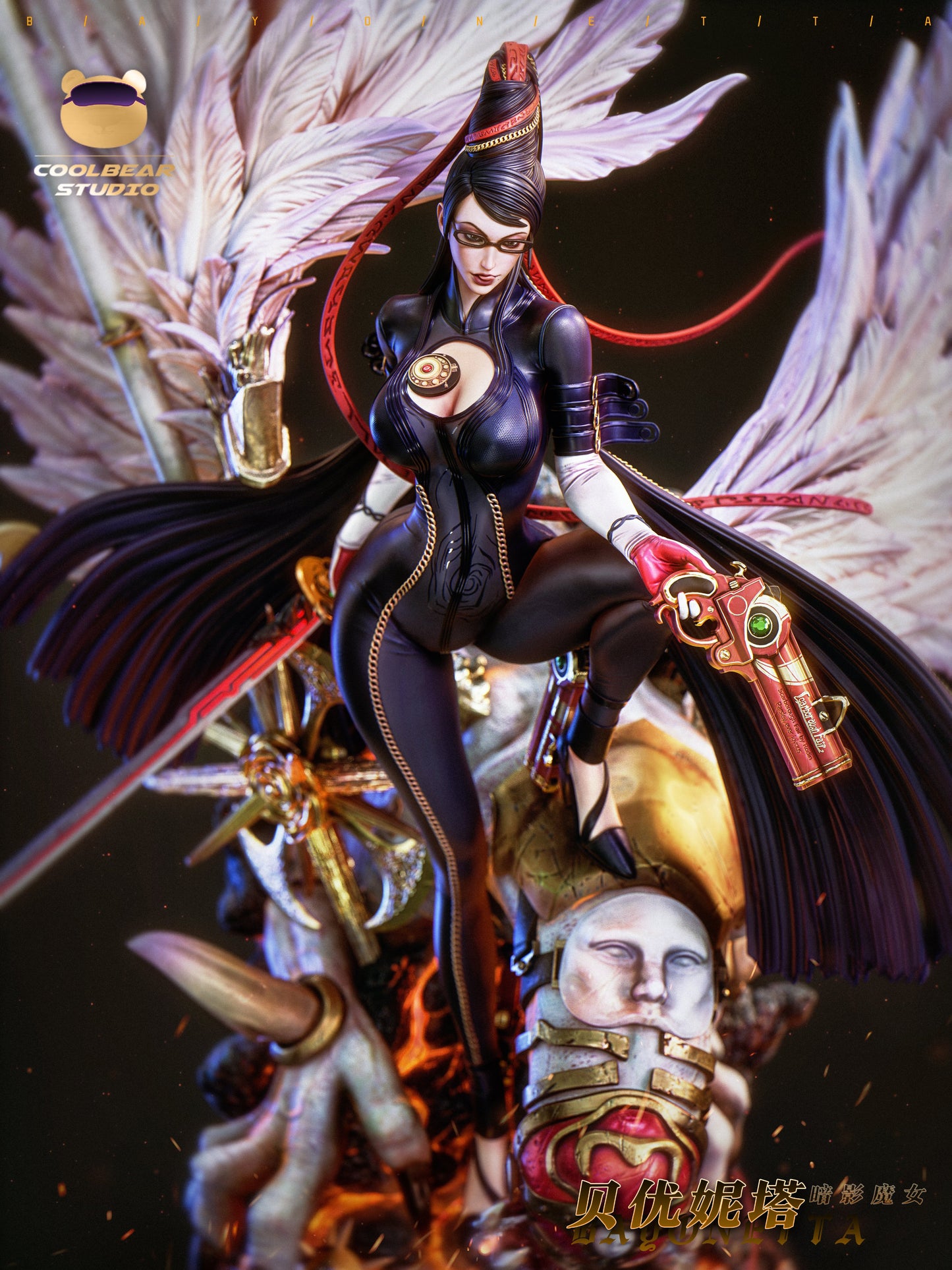 Estatuilla Bayonetta | Bayonetta (Fighter Series 02) | Coolbear Studio | Tienda Anime | Tico Ofertas Joy Station Studio
