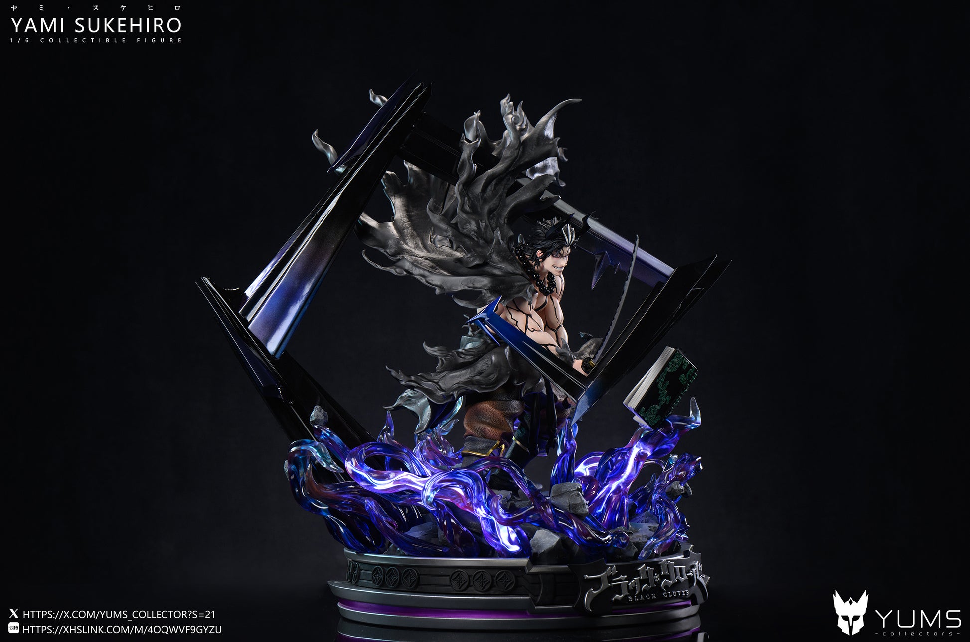 Estatuilla Black Clover | Yami Sukehiro Kijin Transformation 1/4 GK Statue LED | YUMS-Collectors Studio | Tienda Anime | Tico Ofertas YUMS-Collectors Studio