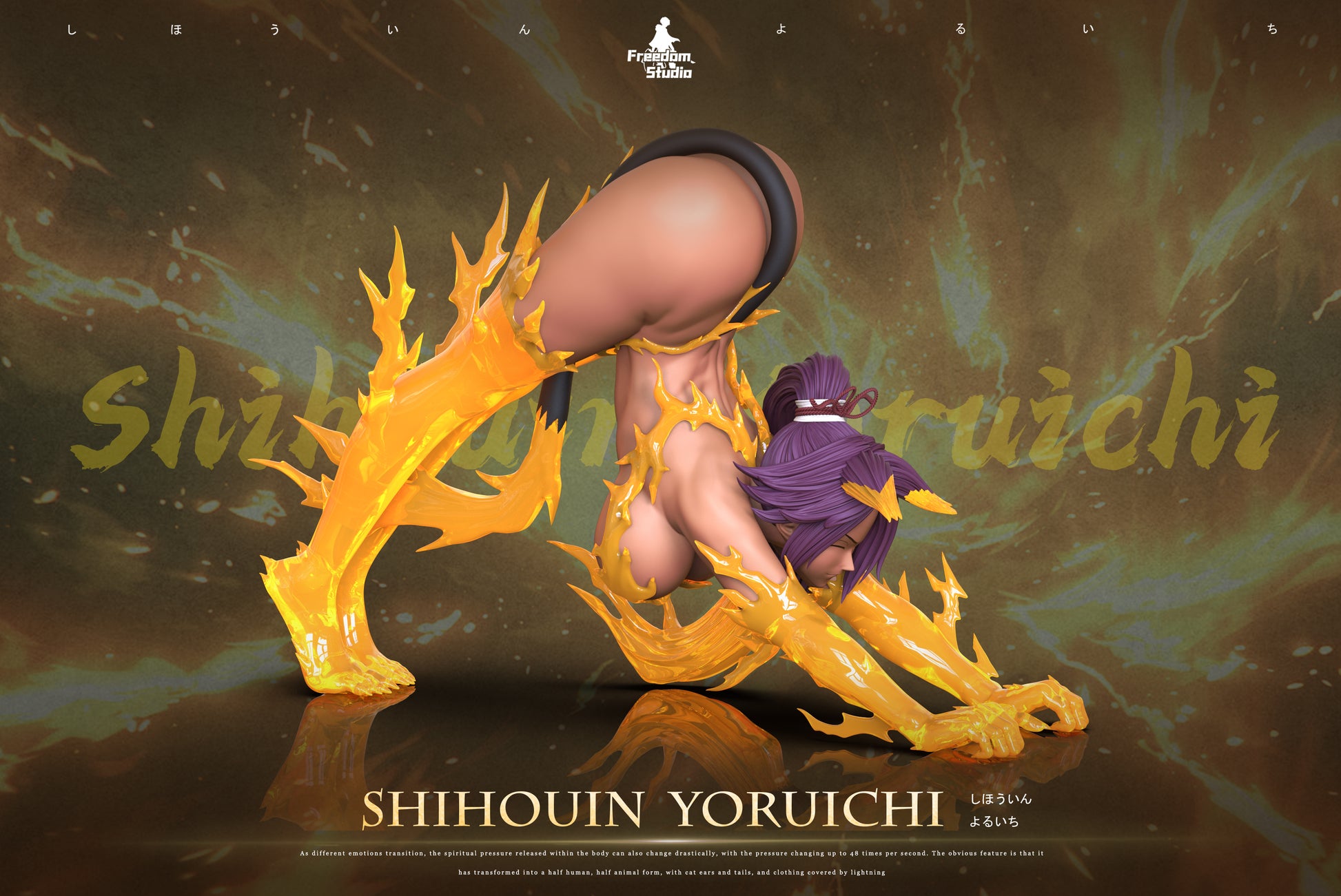 Estatuilla Bleach | Yoruichi Shihōin | Freedom Studio | Tienda Anime | Tico Ofertas Freedom Studio