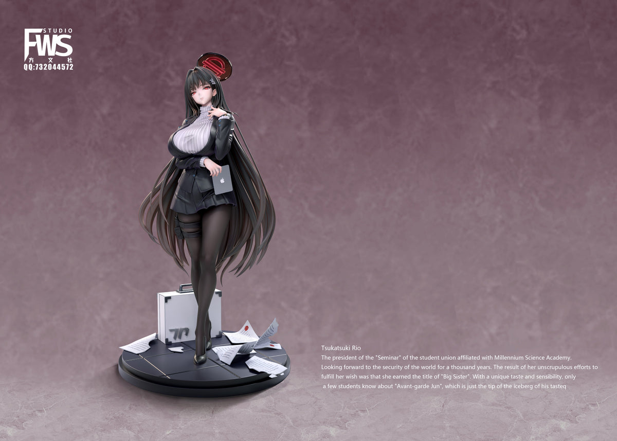 Estatuilla  Blue Archive | Tsukatsuki Rio | FWS Studio | Tienda Anime | Tico Ofertas FWS Studio