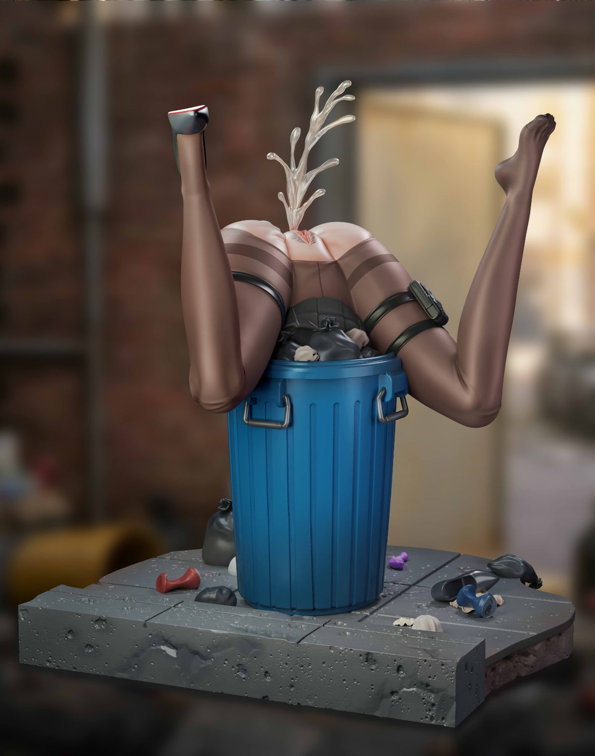 Estatuilla Blue Archive | Tsukatsuki Rio (Trash Can Version) | Murloc Studio | Tienda Anime Costa Rica | Tico Ofertas Murloc Studio