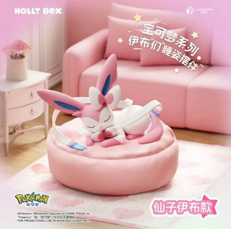 Estatuilla Cajas sorpresa Eevee evoluciones dormidas – Figuras Pokémon | Tienda anime Costa Rica MOCHI Studio