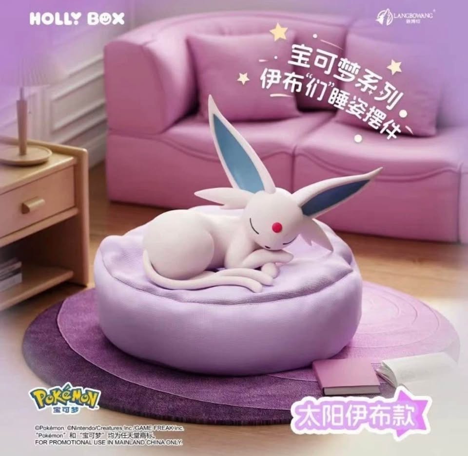 Estatuilla Cajas sorpresa Eevee evoluciones dormidas – Figuras Pokémon | Tienda anime Costa Rica MOCHI Studio
