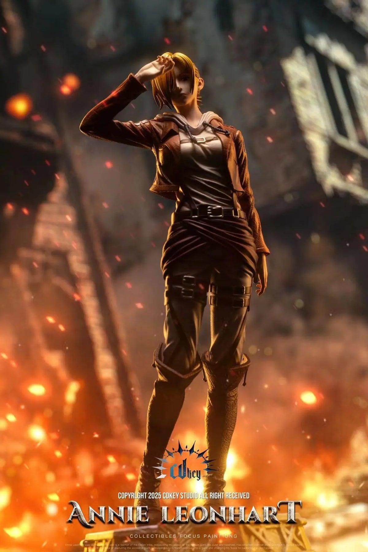 Estatuilla Cdkey Studio | Survey Corps Series | Annie Leonhart | Tienda Anime | Tico Ofertas Cdkey Studio