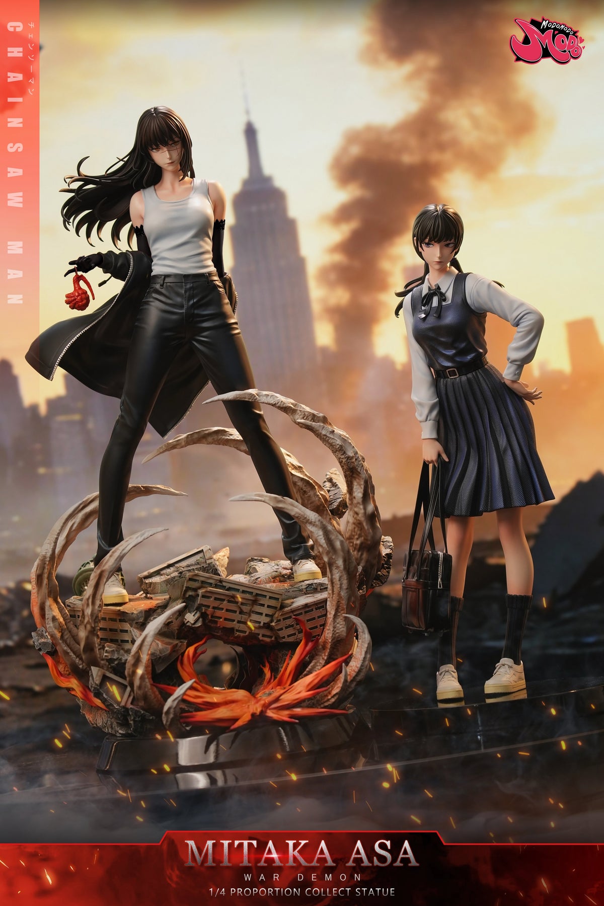 Estatuilla Chainsaw Man | Asa Mitaka x Yoru | Modomodo Studio | Tienda Anime | Tico Ofertas Modomodo Studio