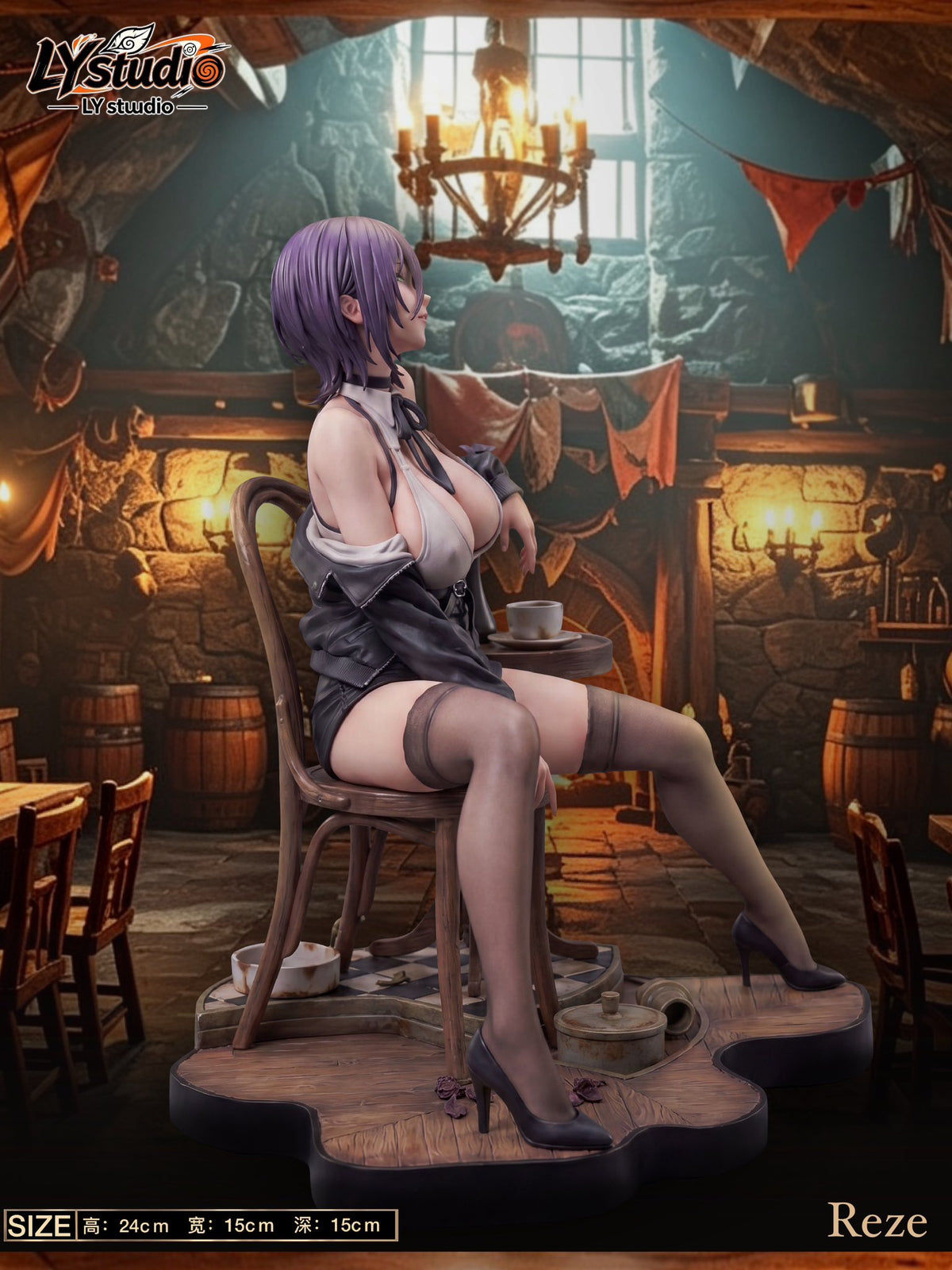 Estatuilla Chainsaw Man | Reze 1/6 GK Statue | LY Studio | Tienda Anime | Tico Ofertas LY Studio