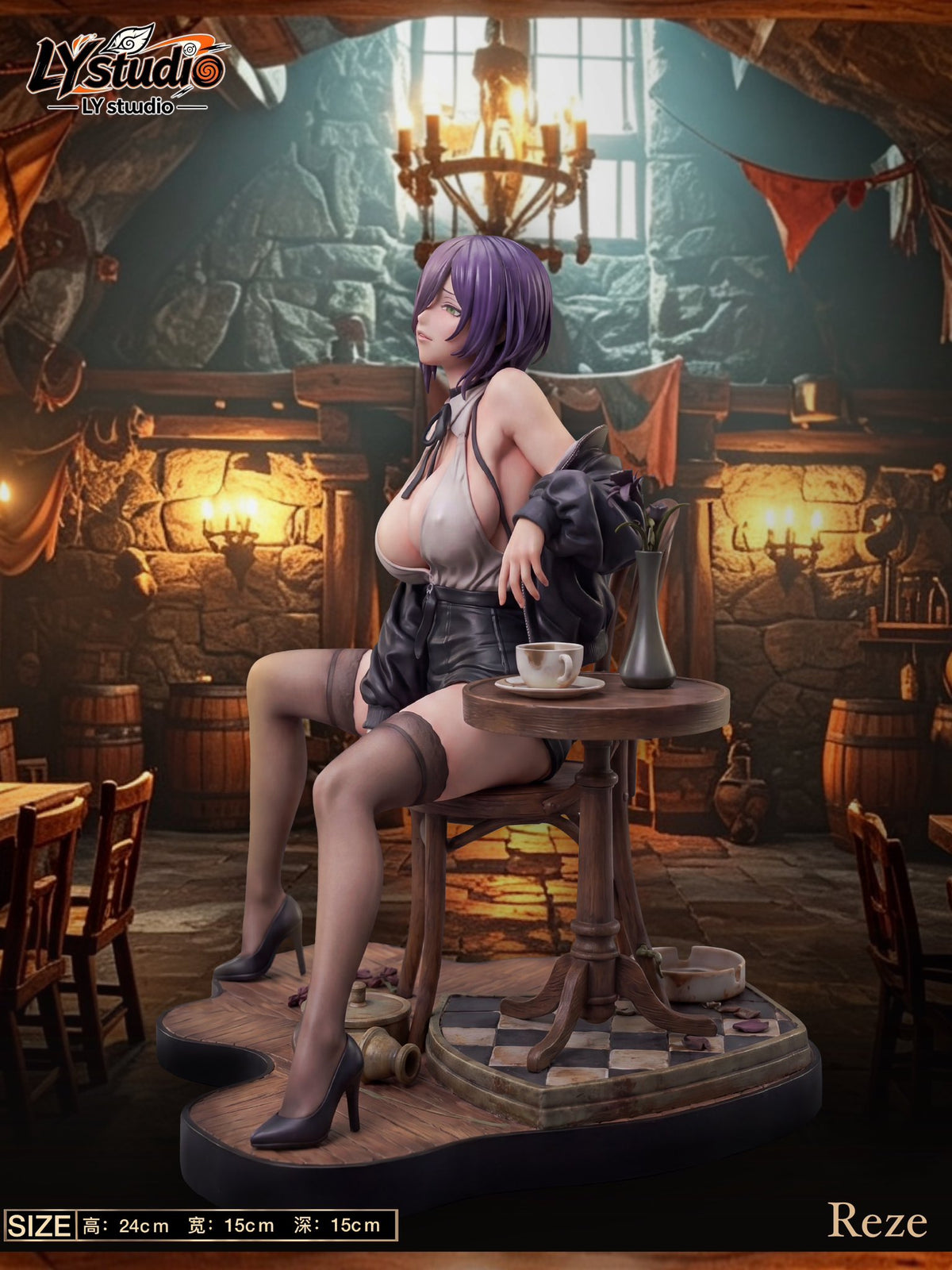 Estatuilla Chainsaw Man | Reze 1/6 GK Statue | LY Studio | Tienda Anime | Tico Ofertas LY Studio